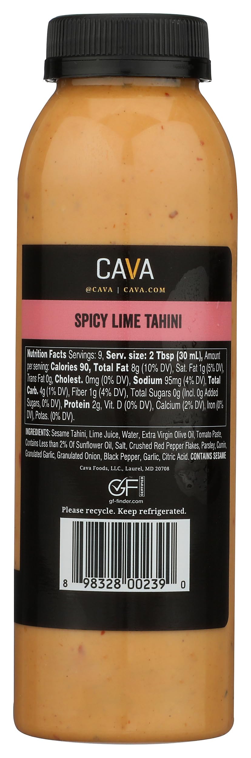 CAVA Spicy Lime Tahini, 9 Oz