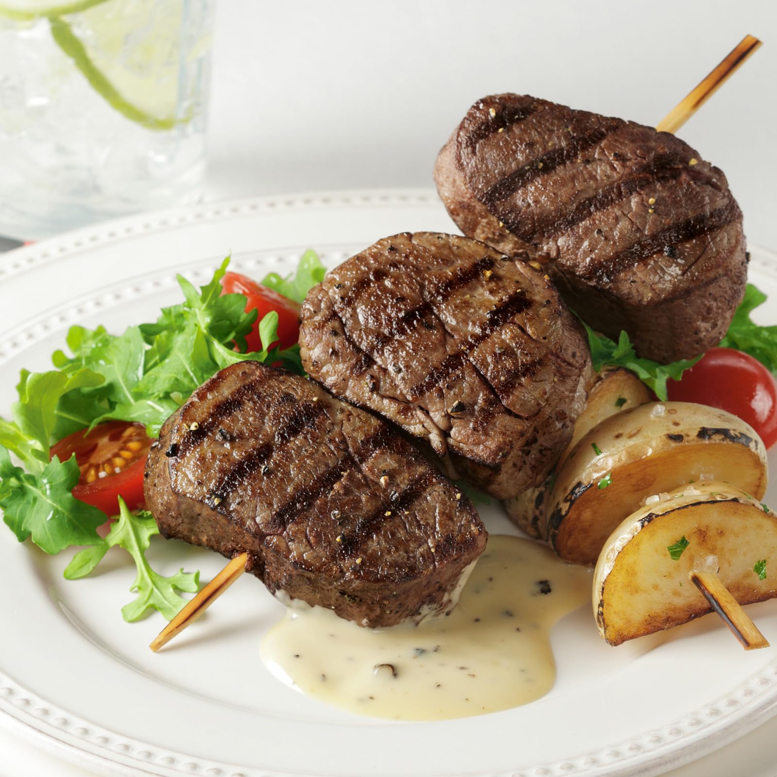 Kansas City Steak Company Premium Tenderloin Filet Mignon Medallions, 16 Count, 2 oz, Aged up to 28 Days, Restaurant-Quality