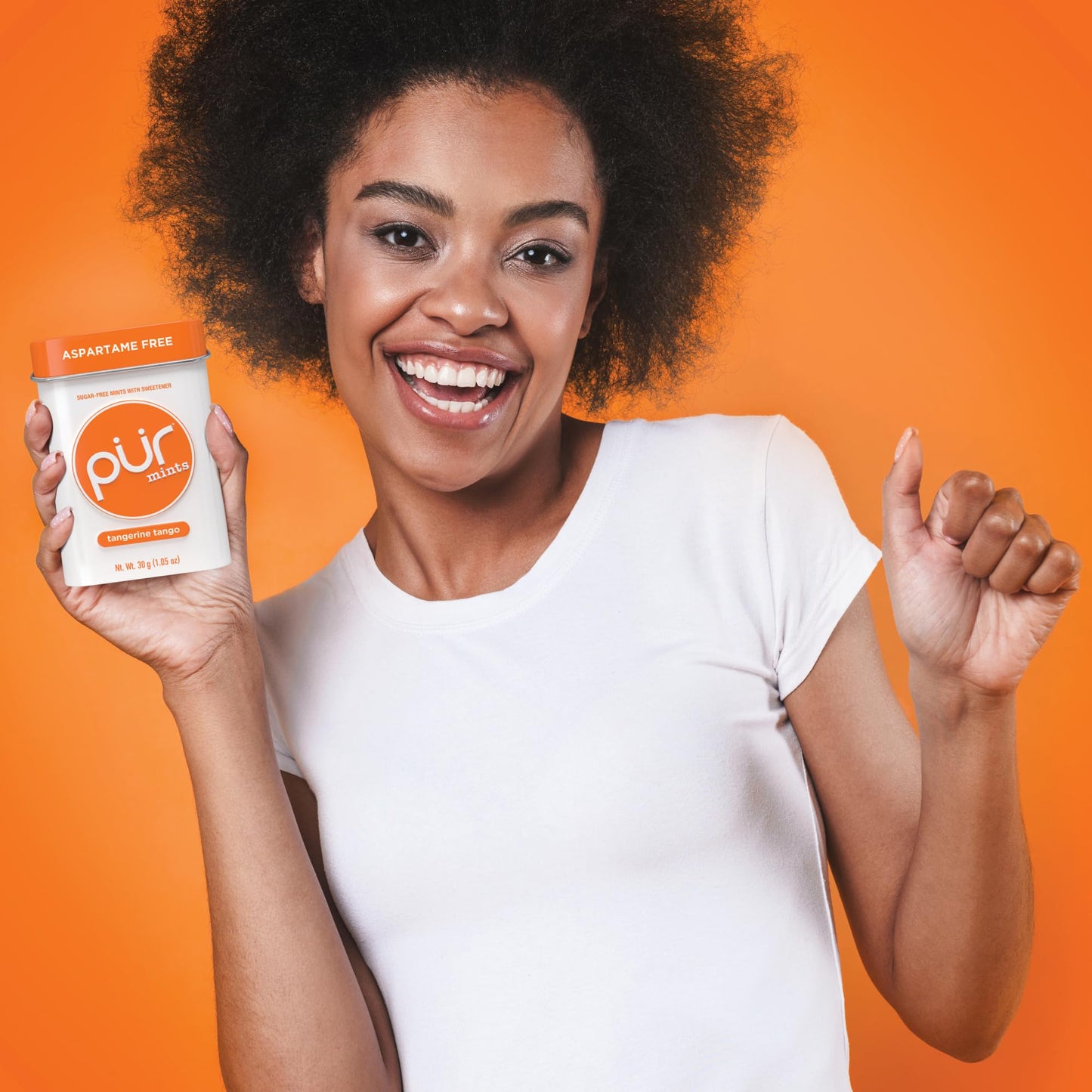 PUR Mints | Sugar-Free, Vegan, Gluten-Free | Natural Tangerine Tango Flavor | 30 Count (Pack of 12)
