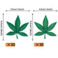 ZHUOWEISM 60 PCS Edible Cupcake Toppers Green Pot Leaf Design 6 for Birthday Party Supplies