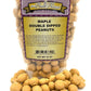 Maple Double Dipped Peanuts, (1 Lb. Resealable Zip Lock Stand Up Bag)