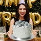 Astaron 20 Pcs Ball Cake Topper Decorations Mini Balloons Cake Topper Sticks Gray Balls Cake Picks Cake Topper Balls Cake Decora
