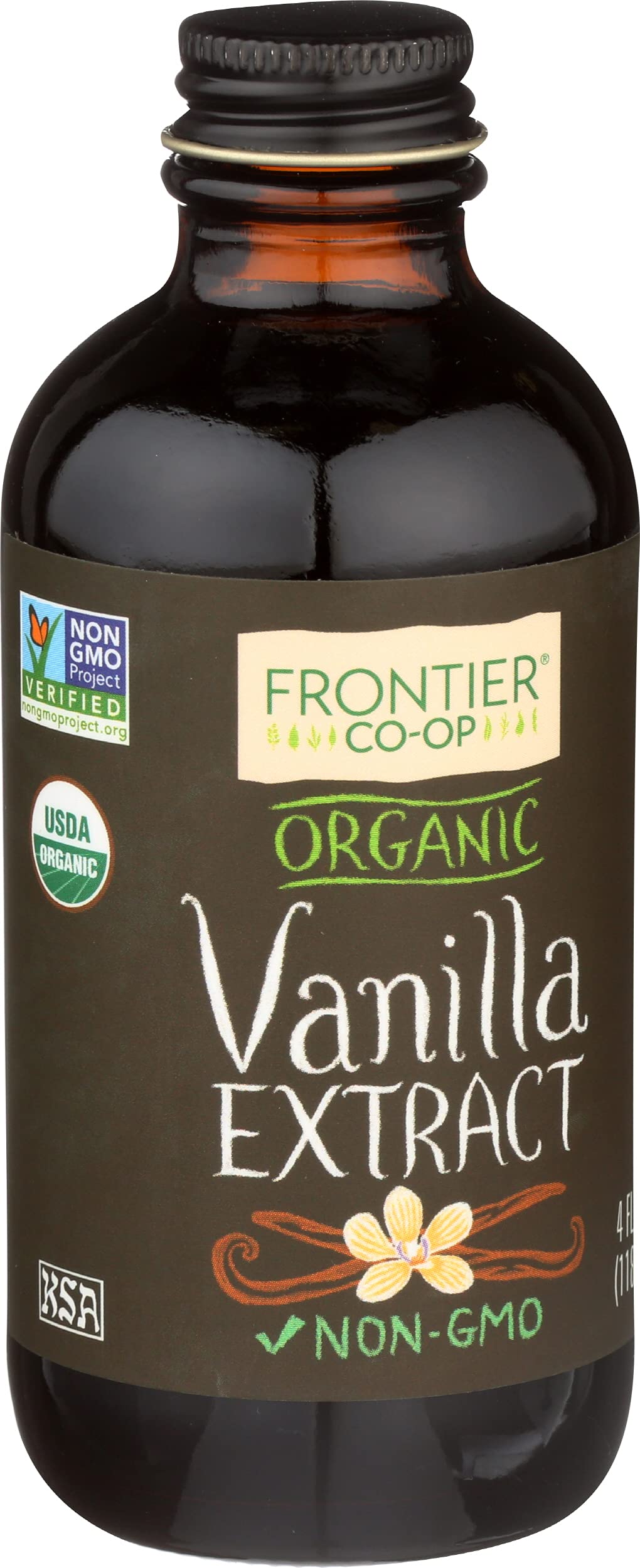 Frontier Co-op Organic Vanilla Extract 4 oz Liquid