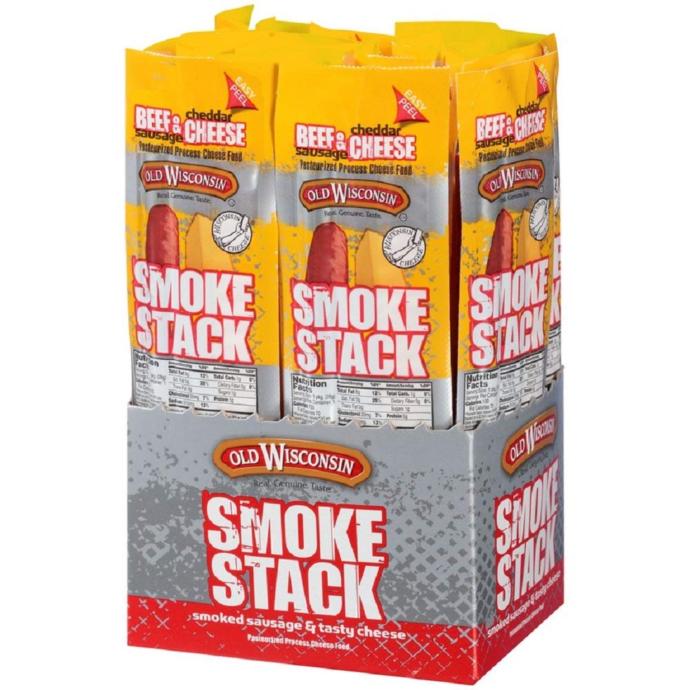 Old Wisconsin Cheese, Beef Stick And Cheddar, 1-Ounce (Pack Of 18)