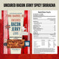 Pork Barrel BBQ Spicy Sriracha Bacon Jerky, Gluten Free Protein Snack, 2 oz - Pack of 3