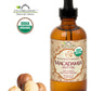 US Organic Macadamia Nut Oil, Unrefined Virgin, Cold Pressed, 4 oz, Clear, Model MAOL021ANP, Amber Glass Bottle with Dropper