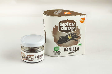 Spice Drop Vanilla Natural Extract | For Cooking, Baking, Food, Milk, Ice Cream, Cake | 20 Ml