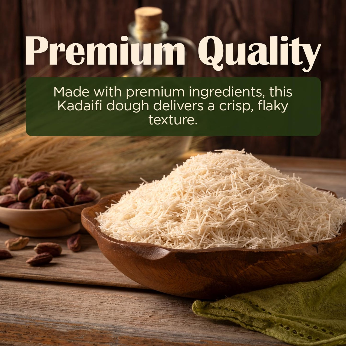Premium Kataifi Shredded Fillo Dough - (3.5 Oz) | Authentic Greek Pastry Dough For Traditional Mediterranean Desserts & Savory D