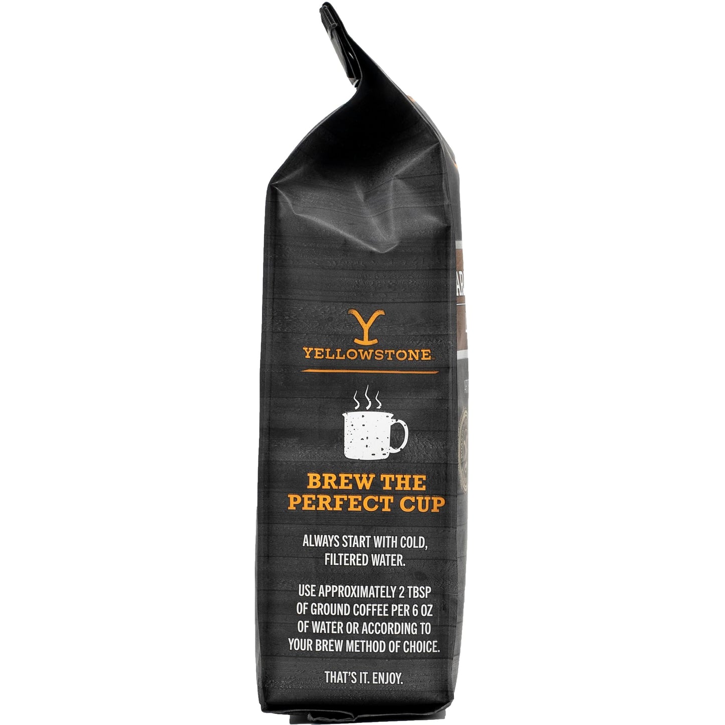 Y Yellowstone Caramel Oatmeal Light Roast Coffee, 100% Arabica, 36 oz. Ground Coffee, Pack of 3