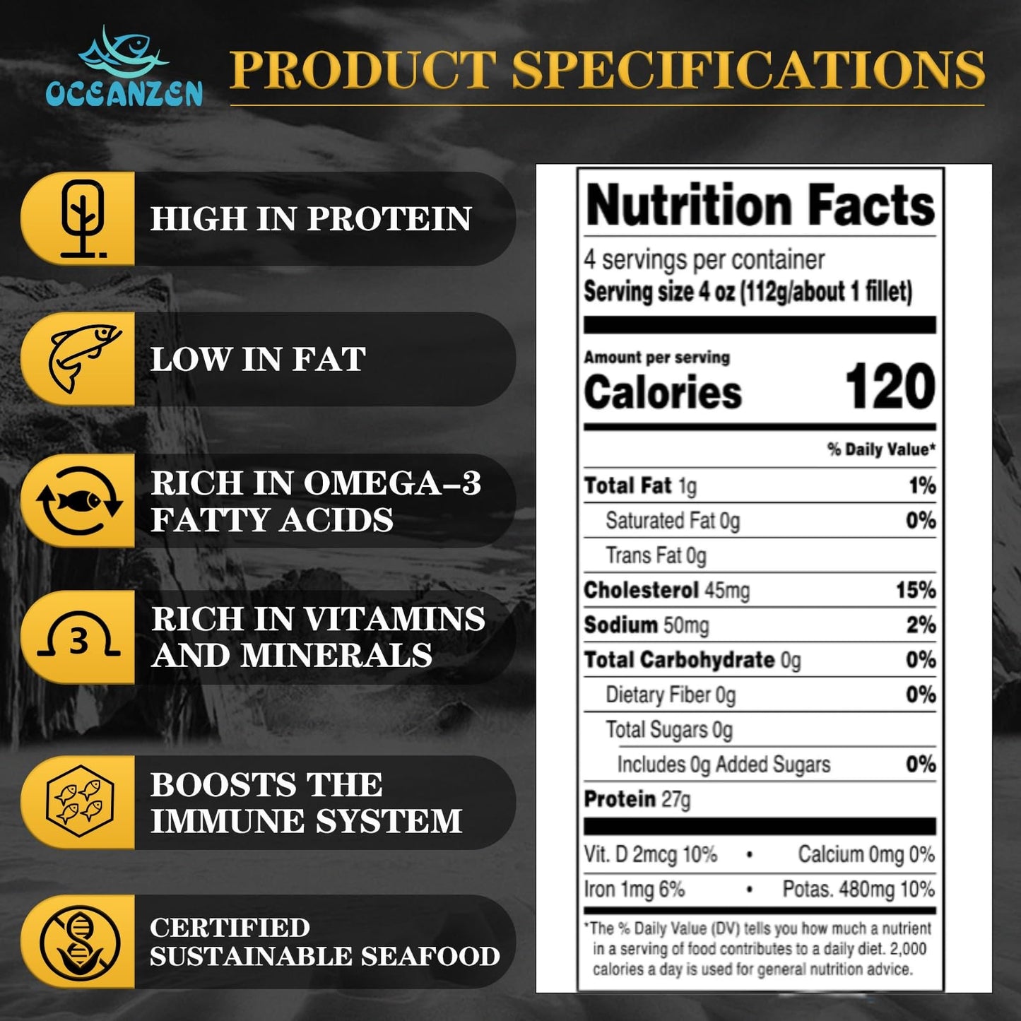 Oceanzen: Ahi Tuna Saku Aaa Sashimi Grade, Frozen, Wild Caught (3Lbs)