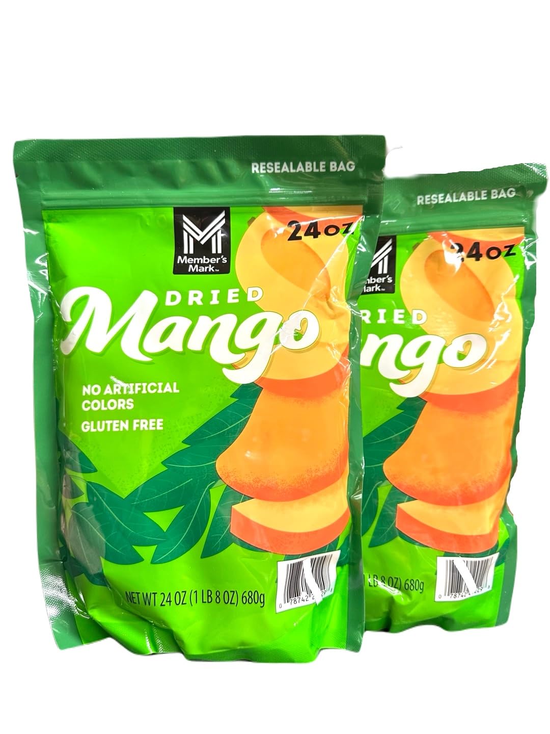 (Pack of 2) Member's M Dried Mango, Tangy & Sweet, 24oz