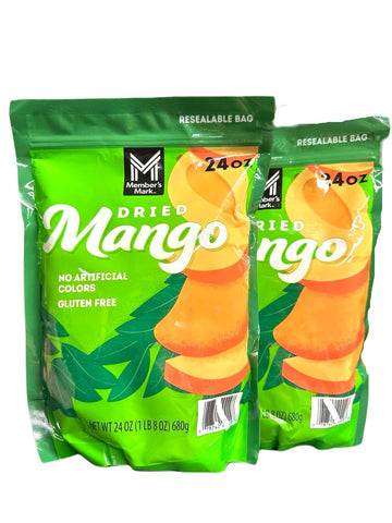 (Pack of 2) Member's M Dried Mango, Tangy & Sweet, 24oz