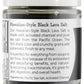 Viva Doria Hawaiian Black Lava Sea Salt, Fine Grain, Lava Salt, 5 Oz Glass Jar