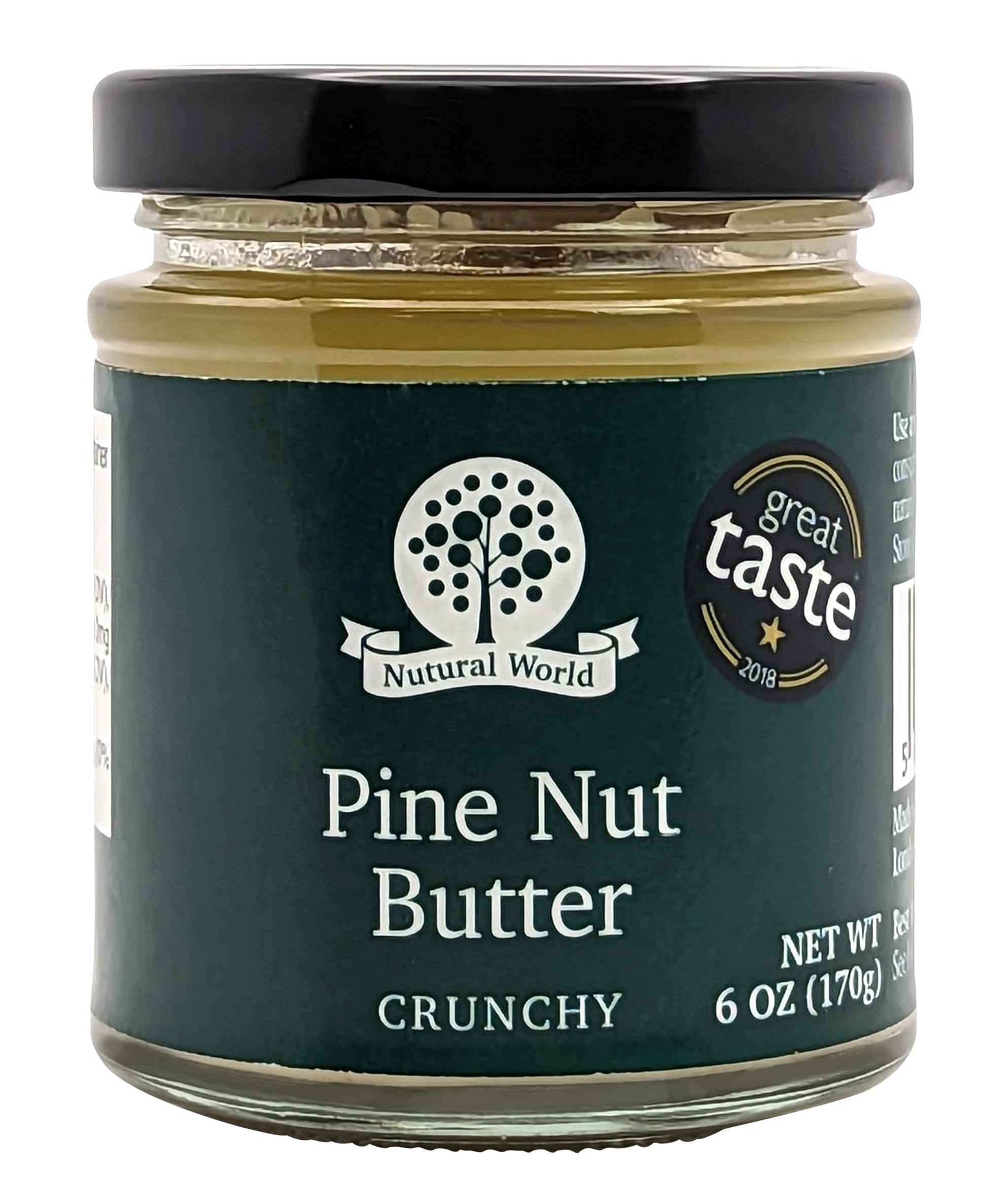 Nutural World - Crunchy Pine Nut Butter 6 Oz (170G) Great Taste Award Winner