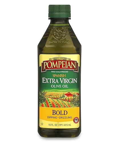 Pompeian Spanish Bold Extra Virgin Olive Oil, First Cold Pressed, Strong, Fruity Flavor, Perfect For Dipping And Drizzling, 16 Fl. Oz.