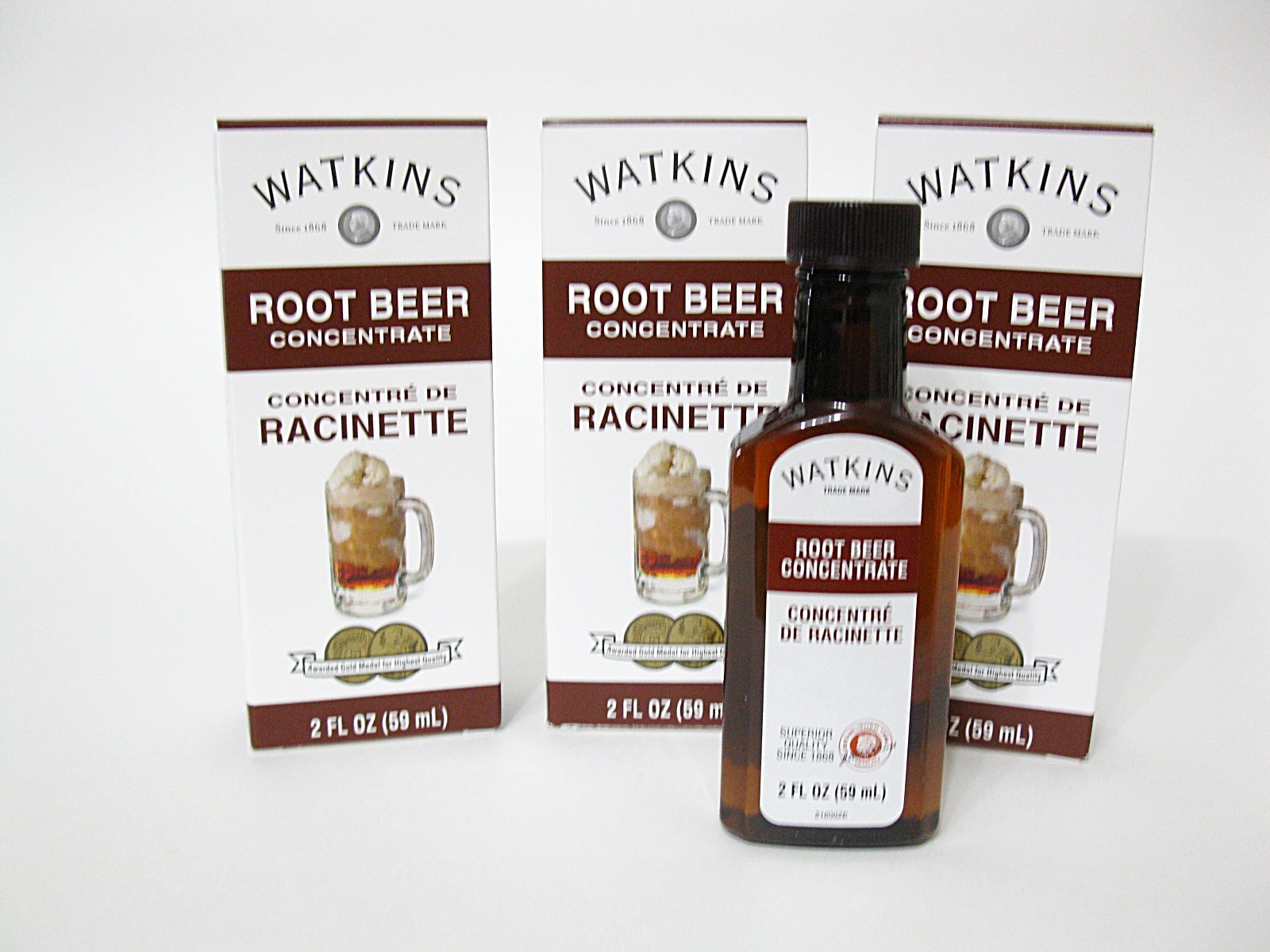 Watkins Extract Root Beer 2oz Bottle, Pack of 3, Flavor Variety Available