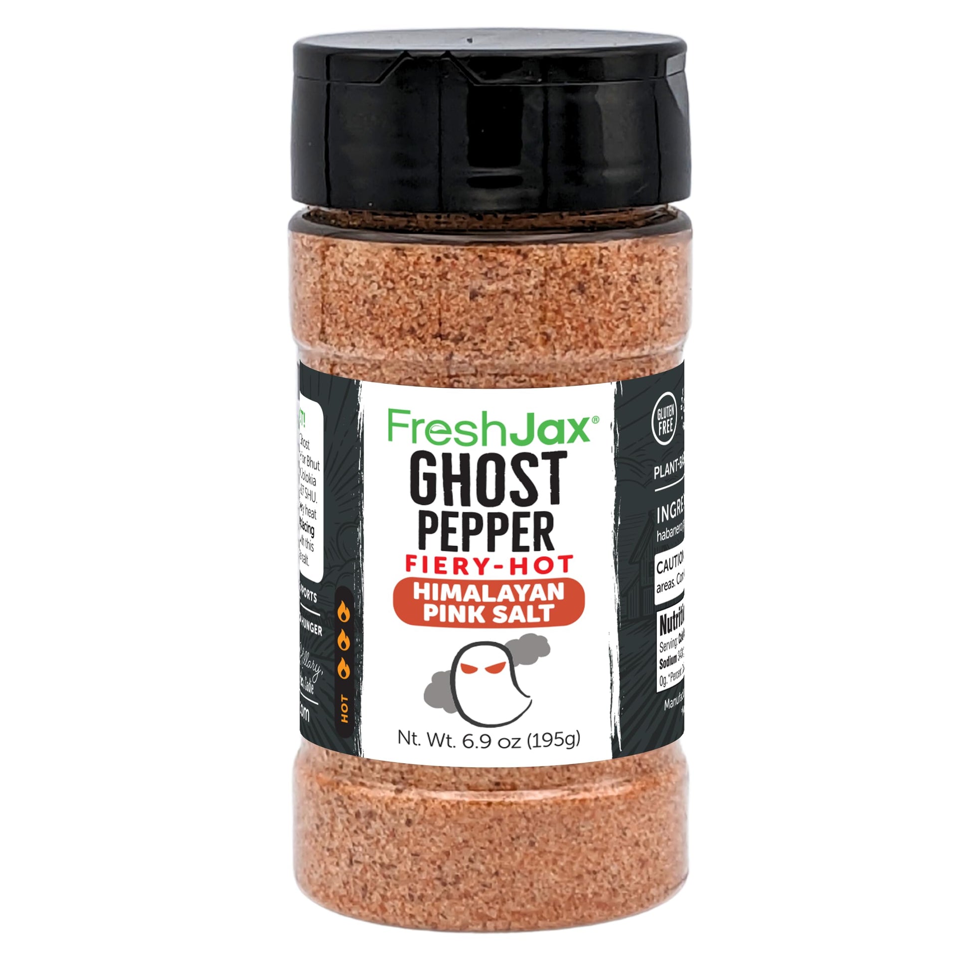 FreshJax Ghost Pepper Fiery Hot Sea Salt, 10.80 Ounce, Pack of 1