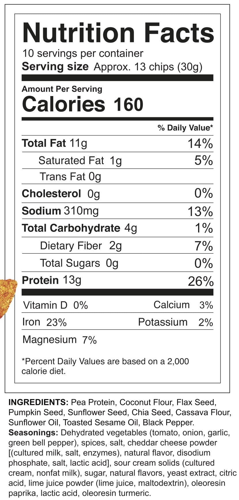Beyondchipz Low Carb Tortilla Chips, Taco Street, Keto Friendly, Gluten Free, One 5.3Oz Pouch