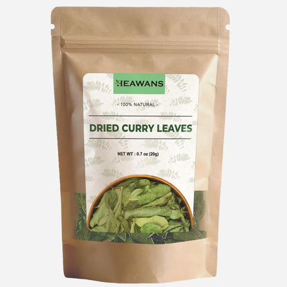 Organic Dried Curry Leaves Whole, Not Broken or Crushed 0.7 ounce (20 gram)