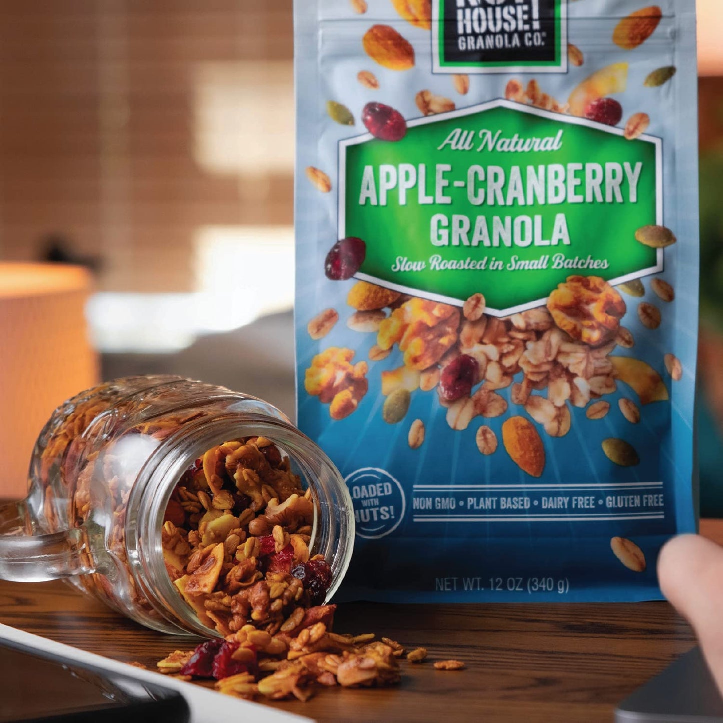 Nuthouse! Granola Company - Premium Apple-Cranberry Granola | Certified Gluten-Free, Non-Gmo, Kosher | Vegan, Soy-Free | 10 Lb.
