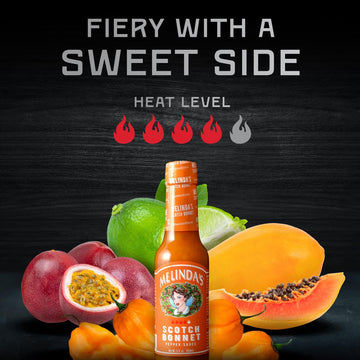Melindas Scotch Bonnet Hot Sauce - Gourmet Pepper Sauce - 5oz, 3 Pack - Keto, Vegan, Gluten Free