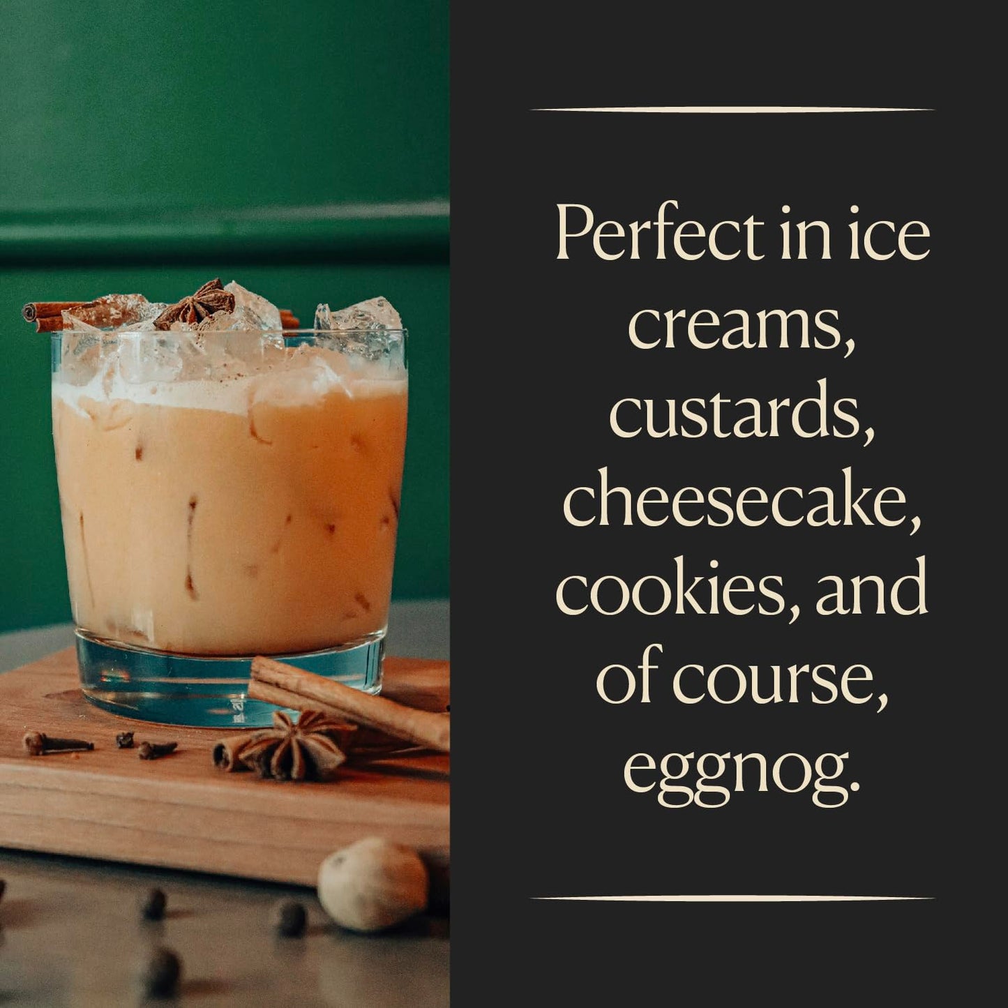 Cook'S, Eggnog Flavoring ,For Making Eggnog, Baking, Ice Cream, Custard, Cheesecake, And Cookies, 8 Oz