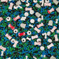 1 Bottle Candy Eyeballs Eyes Cake Cupcake Toppers Edible Baking Bones Tombstone Halloween Sprinkles Cookie Decorations Holiday Party Christmas Supplies(100G/3.5Oz)