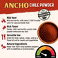 La Voie Ancho Chile Powder 8 Oz - Premium A Grade Mexico Red Ground Chili Pepper For Authentic Mexican Mole, Sauces, Stews, And
