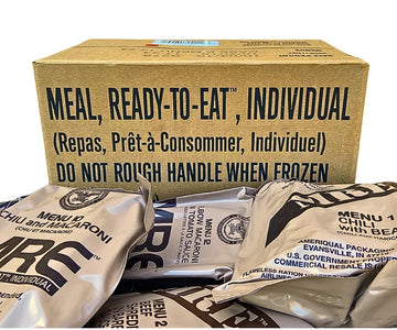 Mre Meals Ready To Eat A Case 2025, 2026 Inspection. Genuine Military Us Surplus Emergency Food Bulk Supply Full Box With Heater - Menus 1 To 12