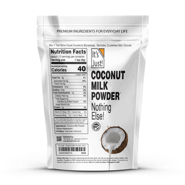 Its Just - Coconut Milk Powder, 24oz, Dairy-Free, Coconut Milk Beverage, Keto Friendly, MCTs, Two Ingredients, Non-GMO, Product