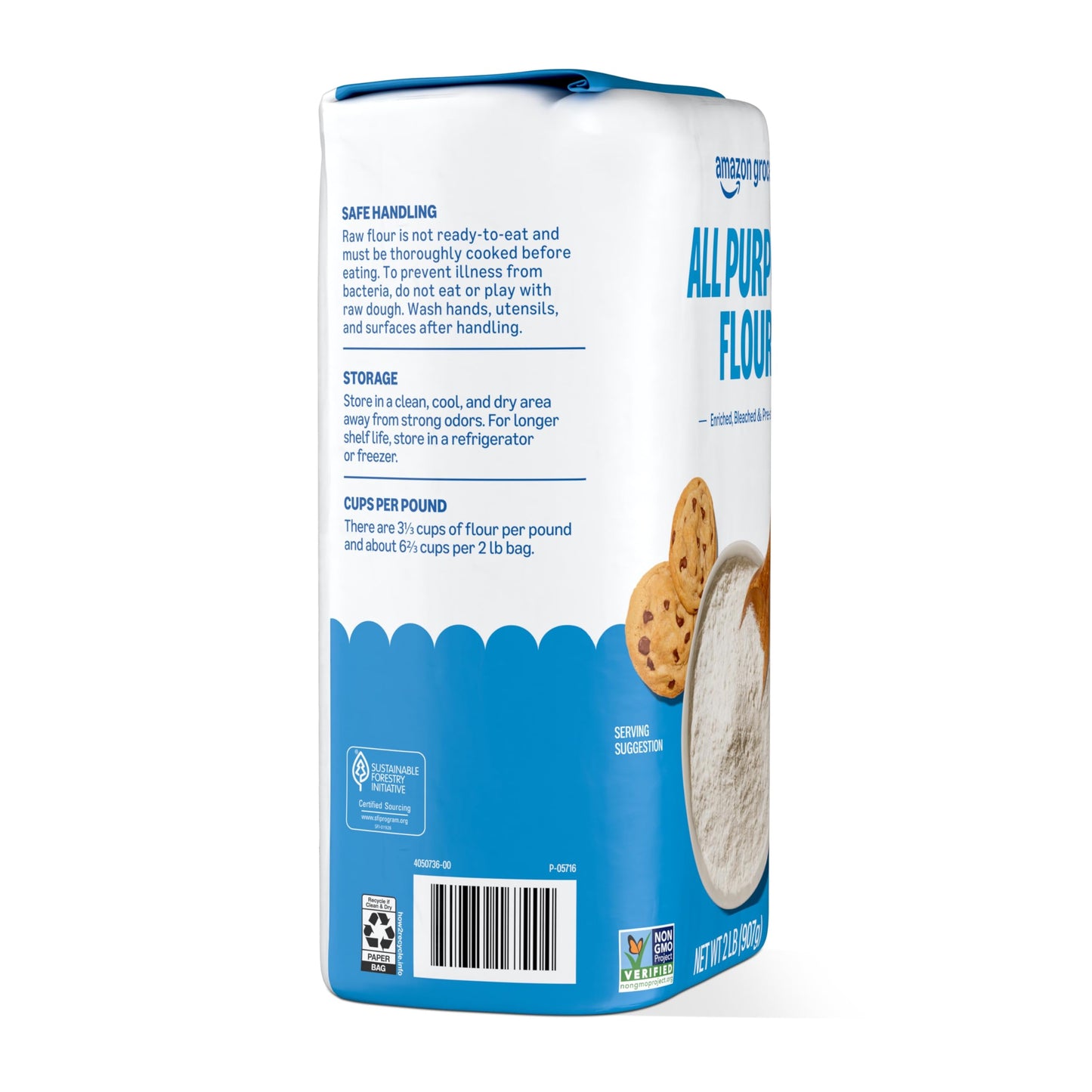 large online retailer Grocery All Purpose Flour, 2 lb Pack, Previously large online retailer Fresh, Packaging May Vary
