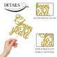 Gold Glitter Cheers to 10 Years Cake Topper - Children's 10th Birthday Cake Topper - 10 Years Blessed Wedding Anniversary Party