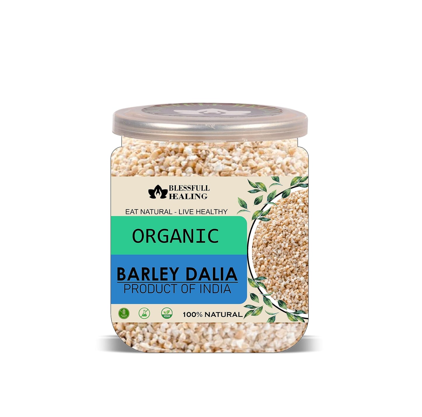 Blessfull Healing Organice BARLEY DALIA For Breakfast 1 lb (453 Gram)