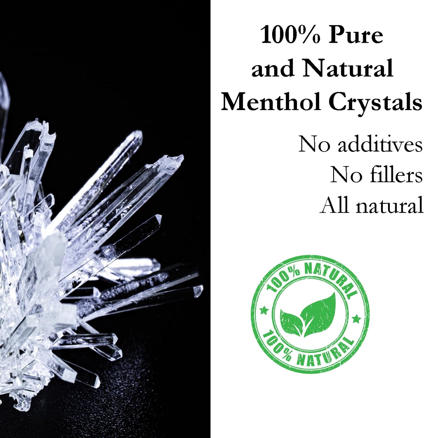 GreenHealth Premium Menthol Crystals 100% Natural, 4 Ounce Pack, Melting Point 95-107°F