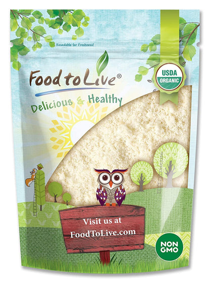 Organic Almond Flour, 8 Ounces - Extra Fine Blanched Prime Meal, Non-GMO, Low Carb, Culinary Grade, Kosher, Keto, Paleo and Vega