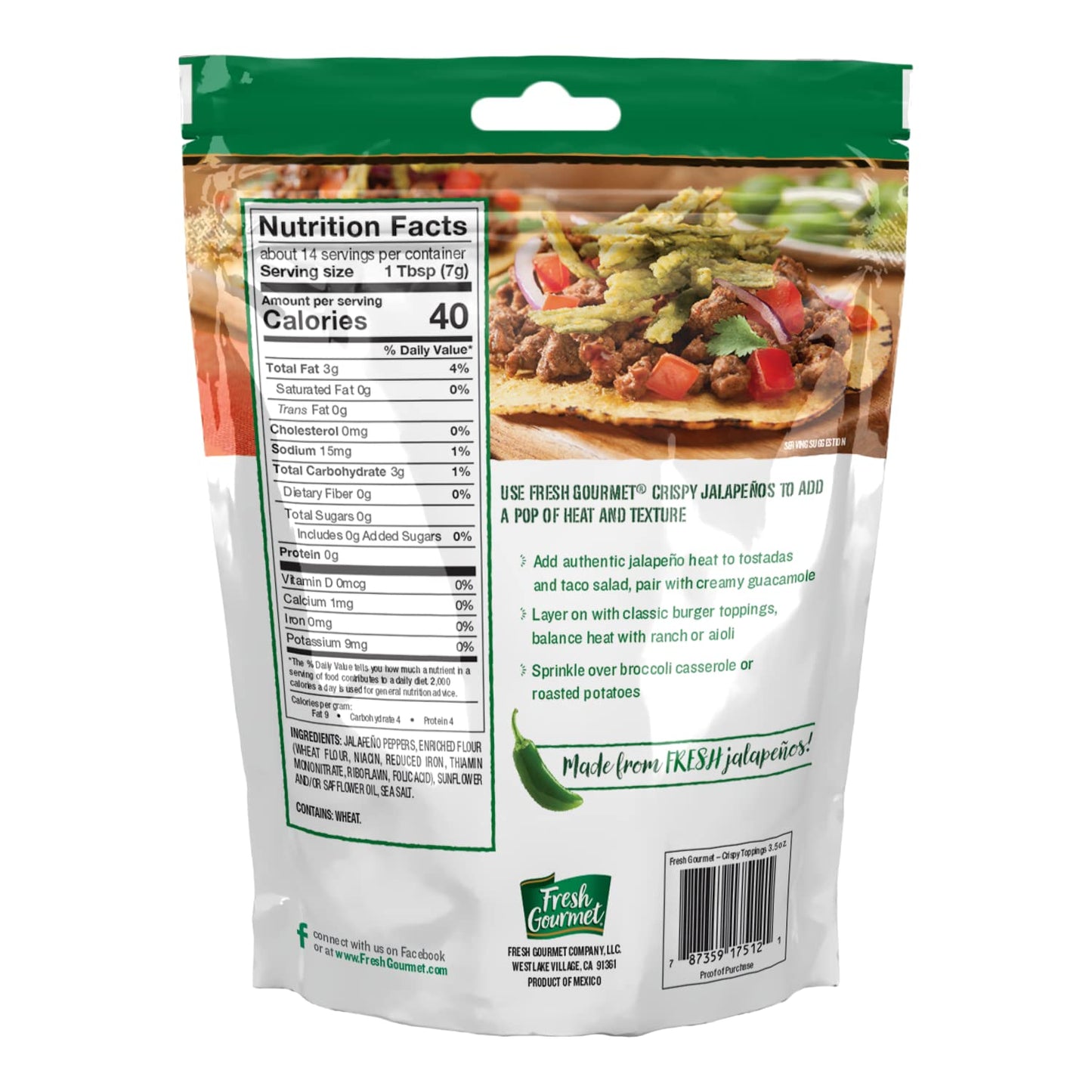 Fresh Gourmet Crispy & Crunchy Snack And Salad Topper Variety Pack - Includes Lightly Salted Crispy Jalapeos And Garlic Ginger W