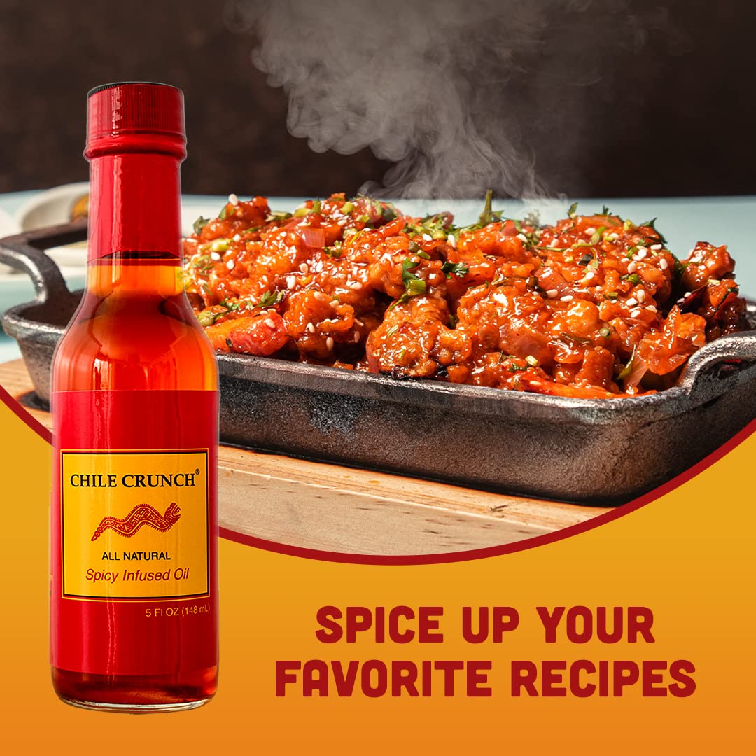 Chile Crunch Spicy Infused Chili Oil Sauce (3 Pack)