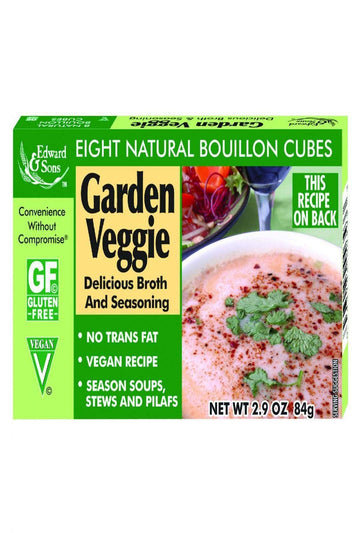Edward & Sons Garden Vegetable Bouillon Cubes, 2.9 Oz