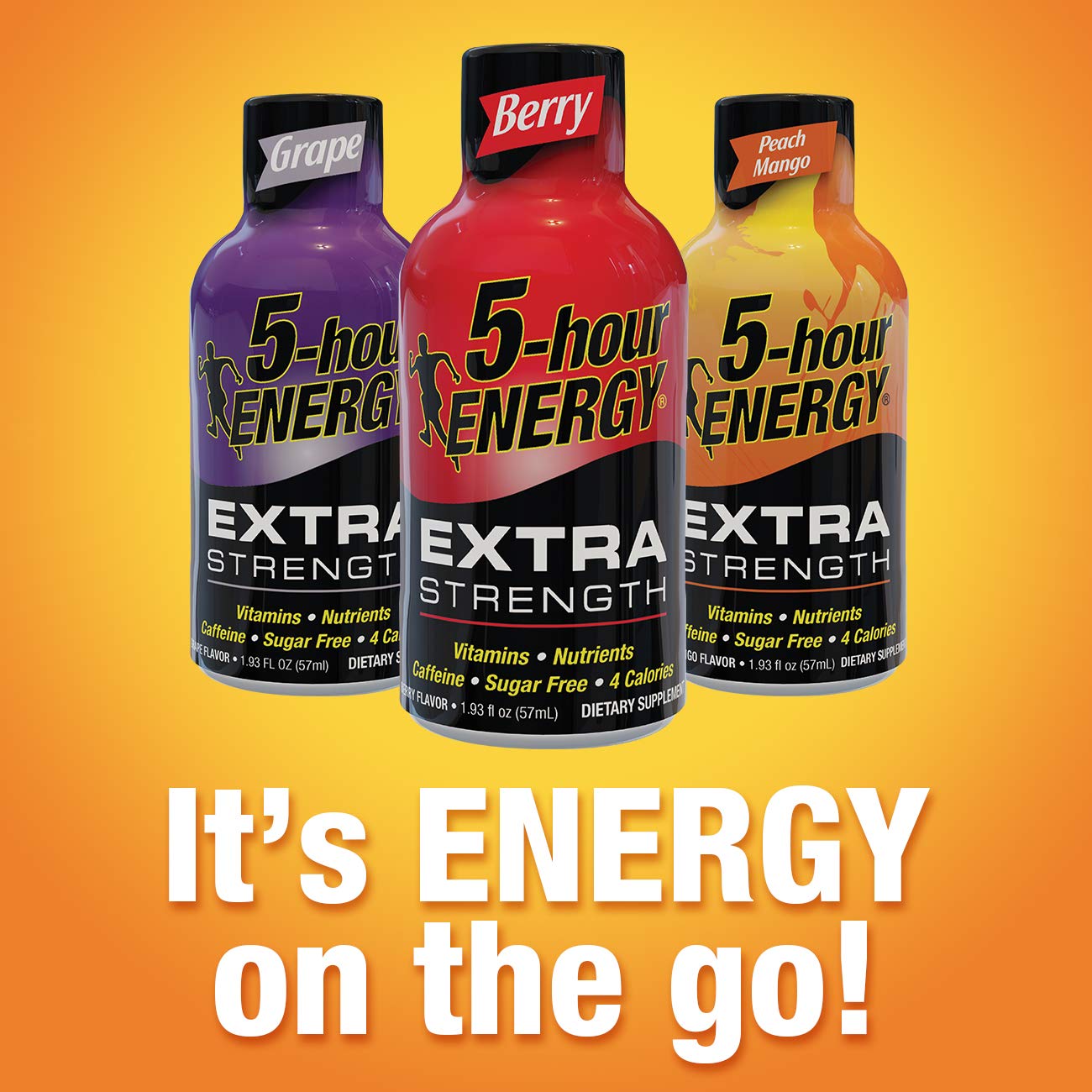 5-hour ENERGY Shot, Extra Strength, Strawberry Watermelon, 12 Count, 1.93 oz
