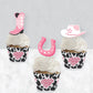 Big Dot of Happiness Cupcake Decoration Kit, Pink Western, Set of 24, Rodeo Cowgirl, Paper