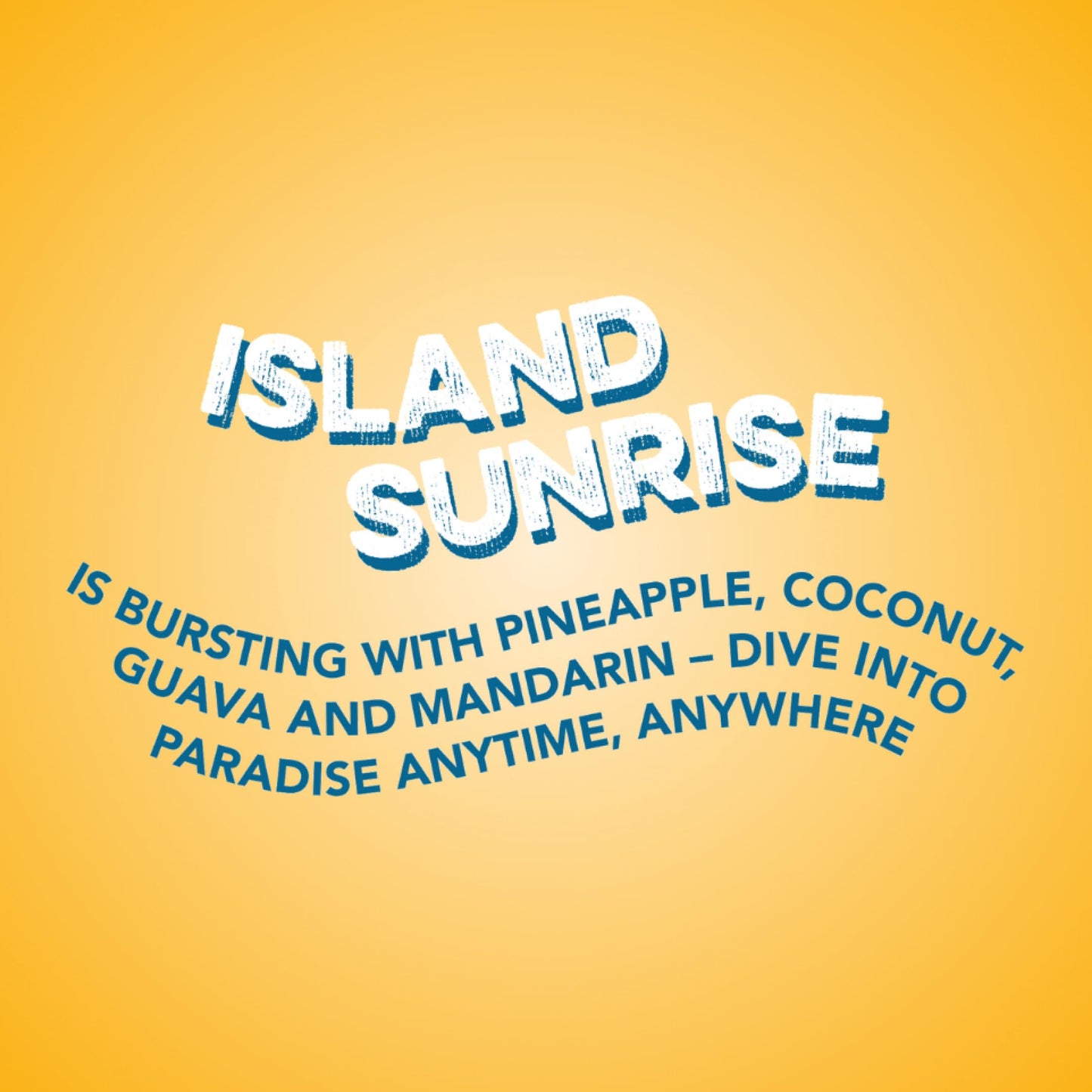 Energy + Focus Drink Island Sunrise 12 Fl Oz Can - 12 Pack