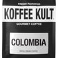 Koffee Kult Colombian Medium Roast Coffee Beans 100% Single Origin Colombia Arabica Whole Bean (Whole Bean, 12Oz)