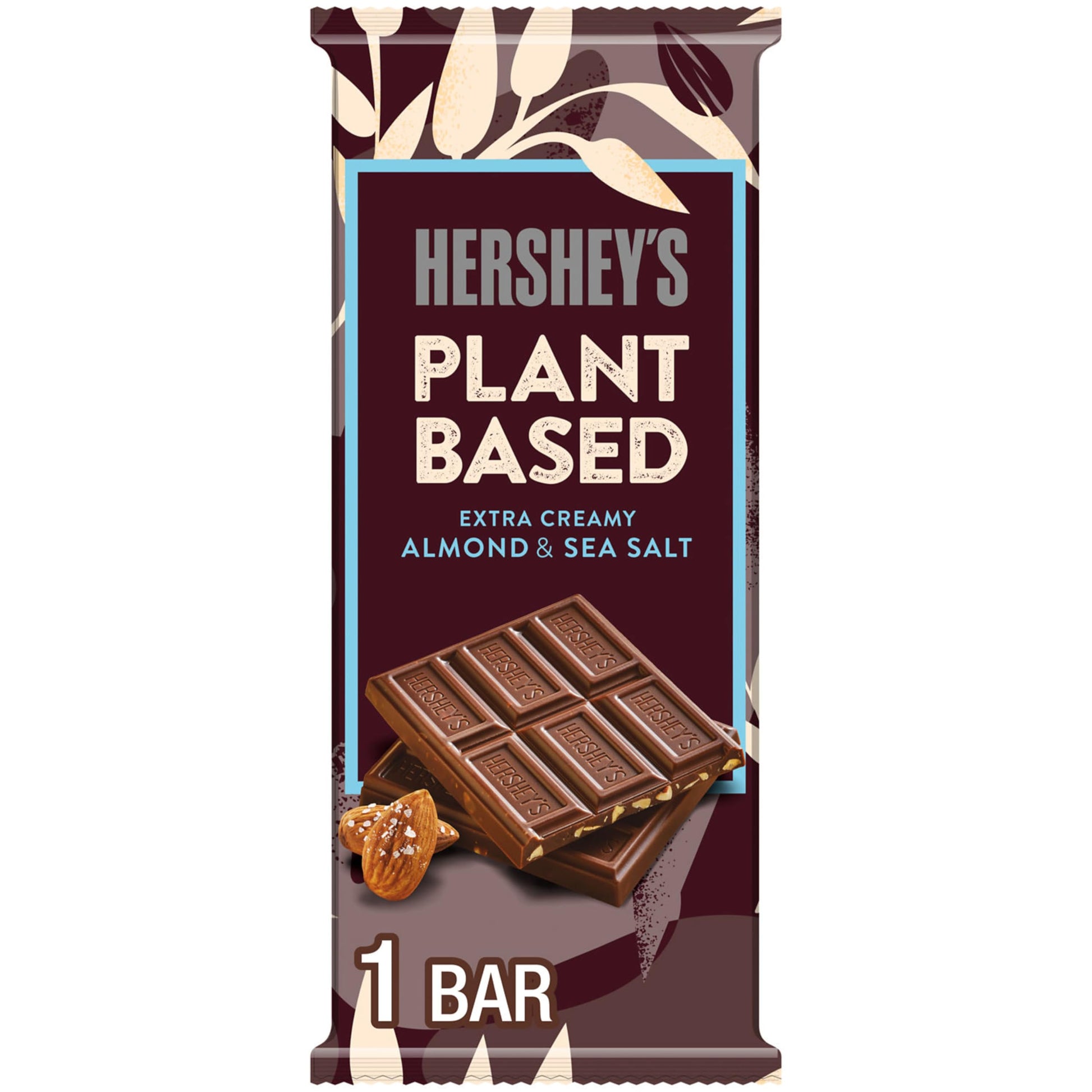 Hershey'S Plant Based Extra Creamy With Almond And Sea Salt Candy Bar, 1.55 Oz