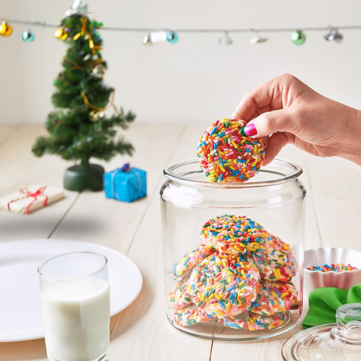 Rainbow Sprinkles Bulk - 6 Pounds - Ice Cream Toppings - Colorful Jimmies for Cake Decorating  Baking  Cupcakes  Cookies - Bulk Bag for Bakery  Ice Cream Shop
