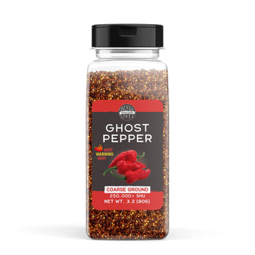 Birch & Meadow, Ghost Pepper Flakes, 250,000+ SHU, Extremely Hot Bhut Jolokia Chile Peppers (3.2 Ounce)