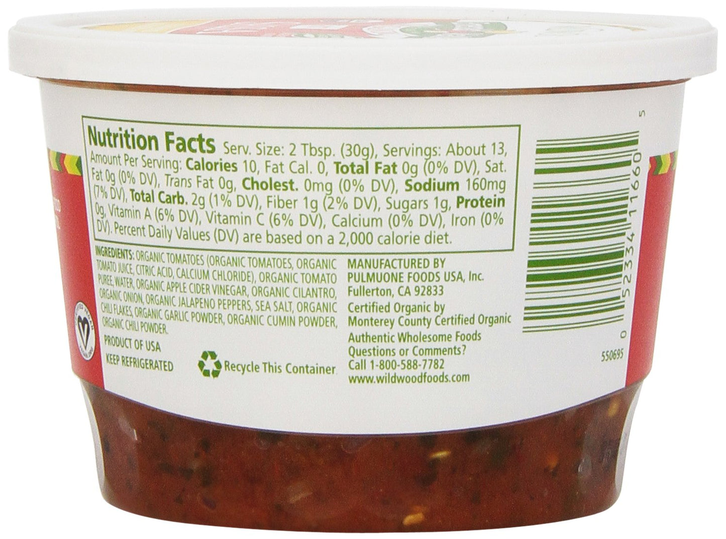 Emerald Valley Kitchen, Fresh Salsa, Hot, Organic, 14 Oz