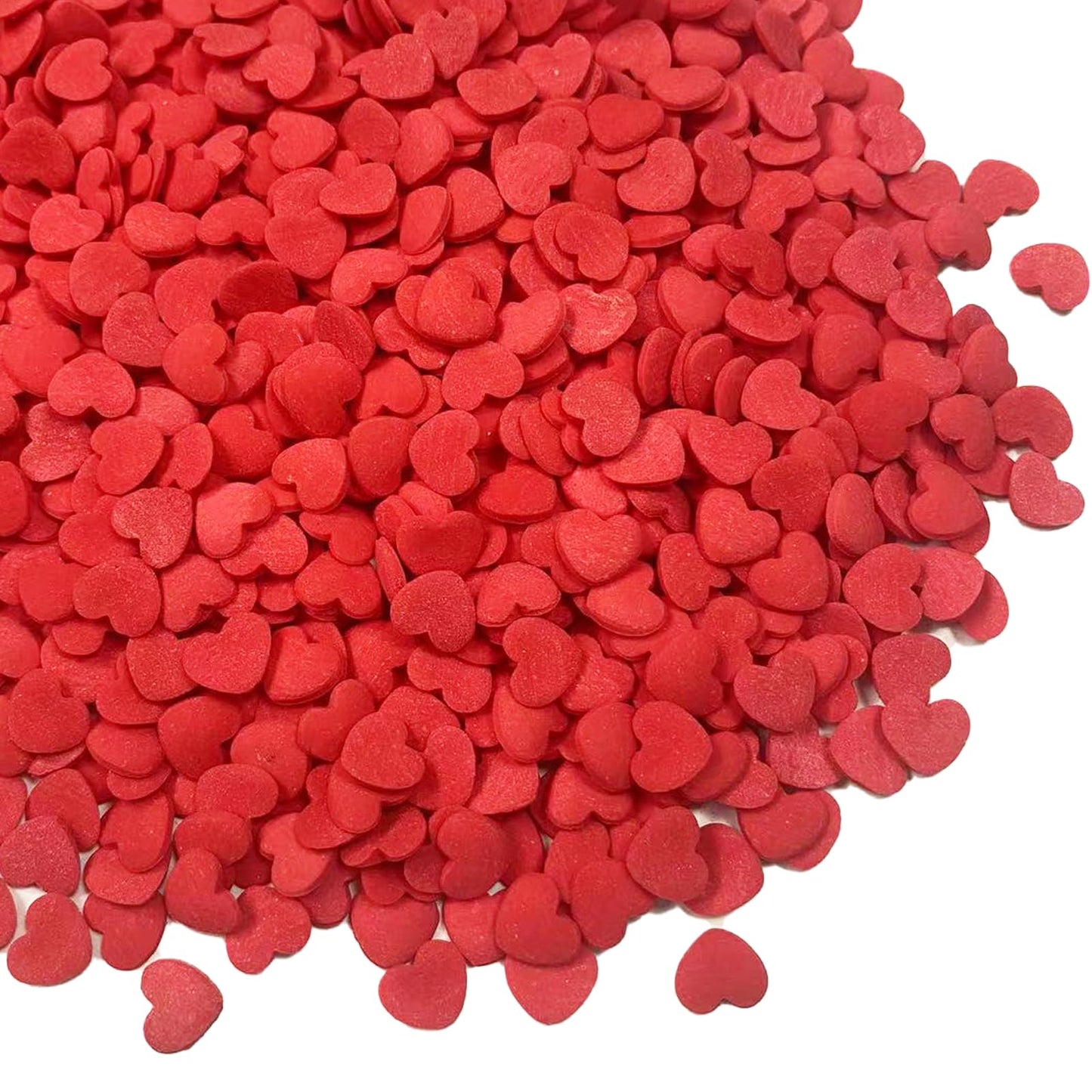 Sentovac Red Heart Confetti Sprinkles Edible Valentine Sprinkles For Cake Decorating Candy Cupcake Cake Topper Cookie Baking Dec