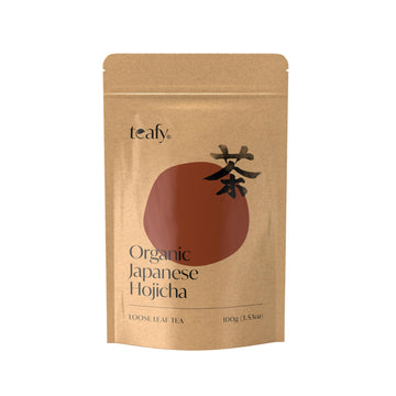 Teafy Organic Hojicha Loose Leaf Tea Usda Certified 3.5Oz/100G