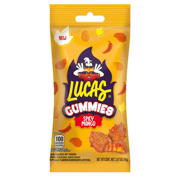 Lucas Spicy Gummies Mango Flavored 12 Pack, 29.6Oz