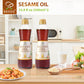 Soeos Sesame Oil, Toasted Sesame Seed Oil, 16.9 Fl Oz (500 Ml) Pack Of 2, Nutty Flavor, Perfect For Asian Food, Noodles, Soup, B